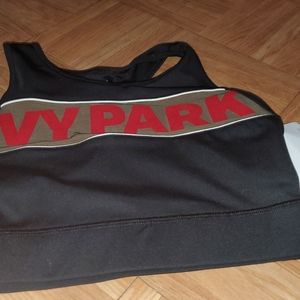 Beyonce X IVY PARK Strappy Sports Bra Back S